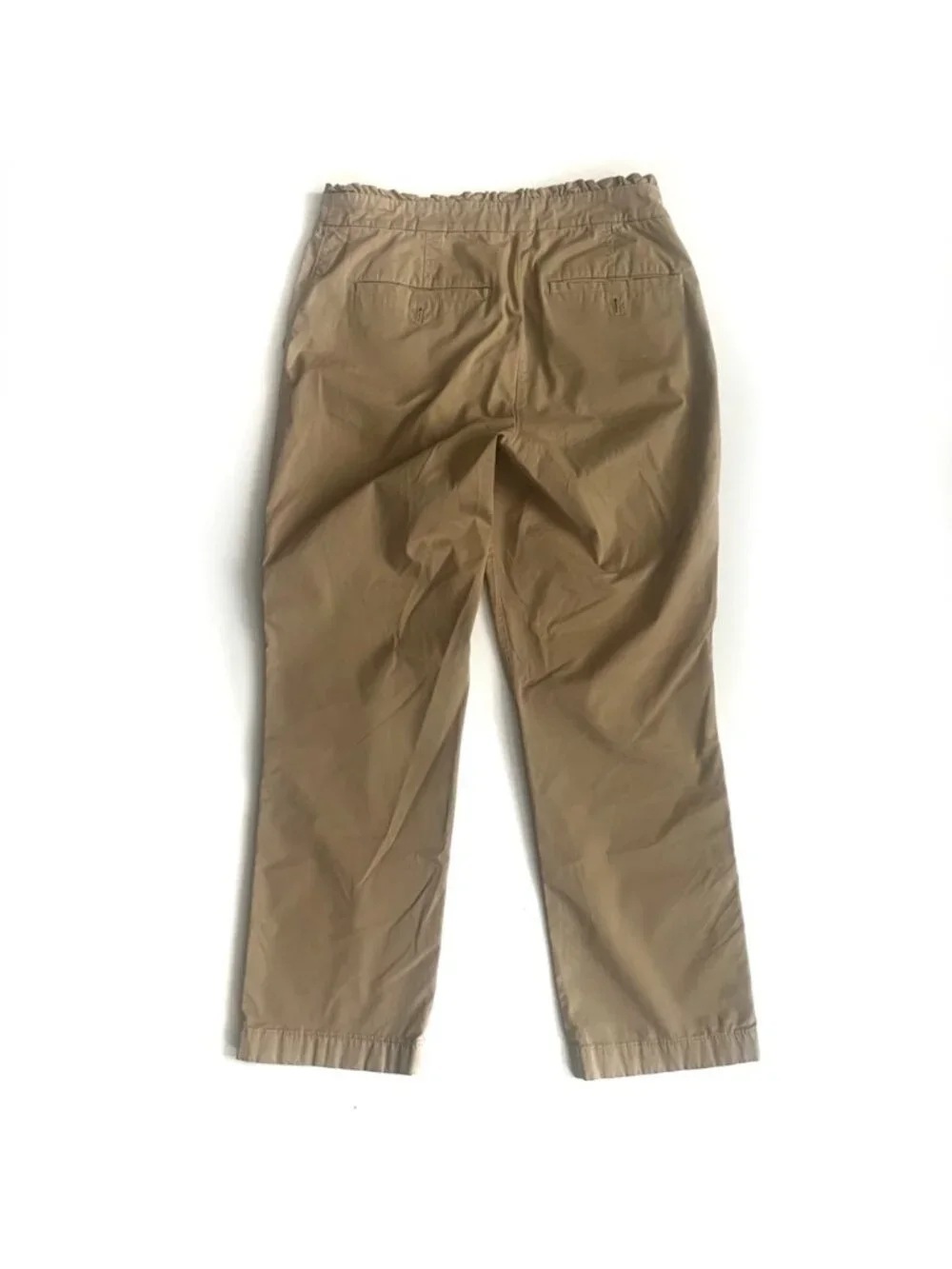 J Crew Tan Chino With Ruffle Waist and Pocket Detail - 2